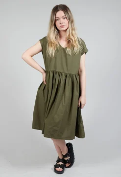 Smock Dress in Oliva