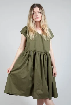 Smock Dress in Oliva