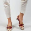 Snake Print Kitten Heel Sandal