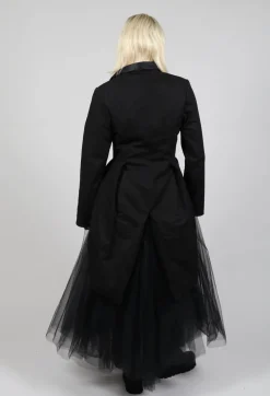 Snow Dark Long Blazer Tulle