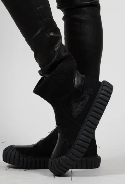 Sock Boots in Black