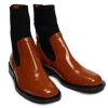 Sock Boots in Cuoio