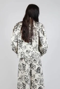 Soft Black Flower Shirt