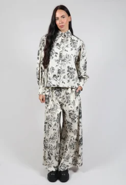 Soft Black Flower Shirt