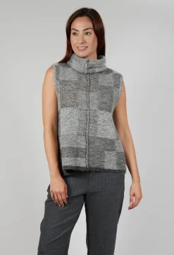 Soft Knit Sweater Vest in Grey