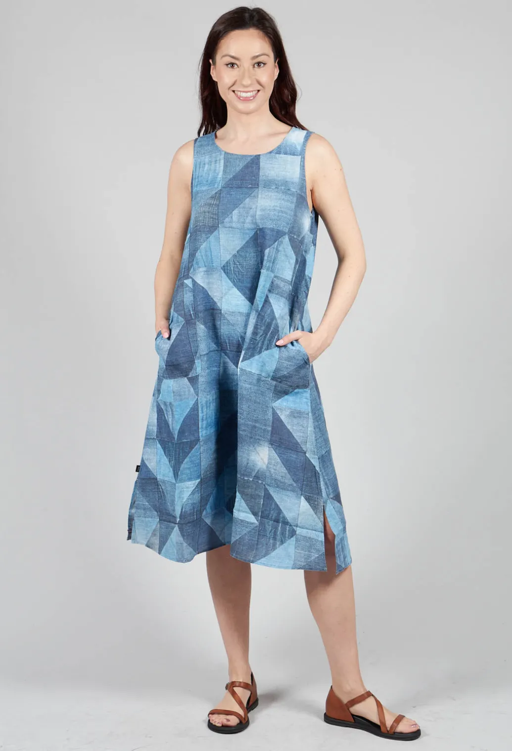 Som Reversible Dress in Denim