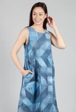 Som Reversible Dress in Denim