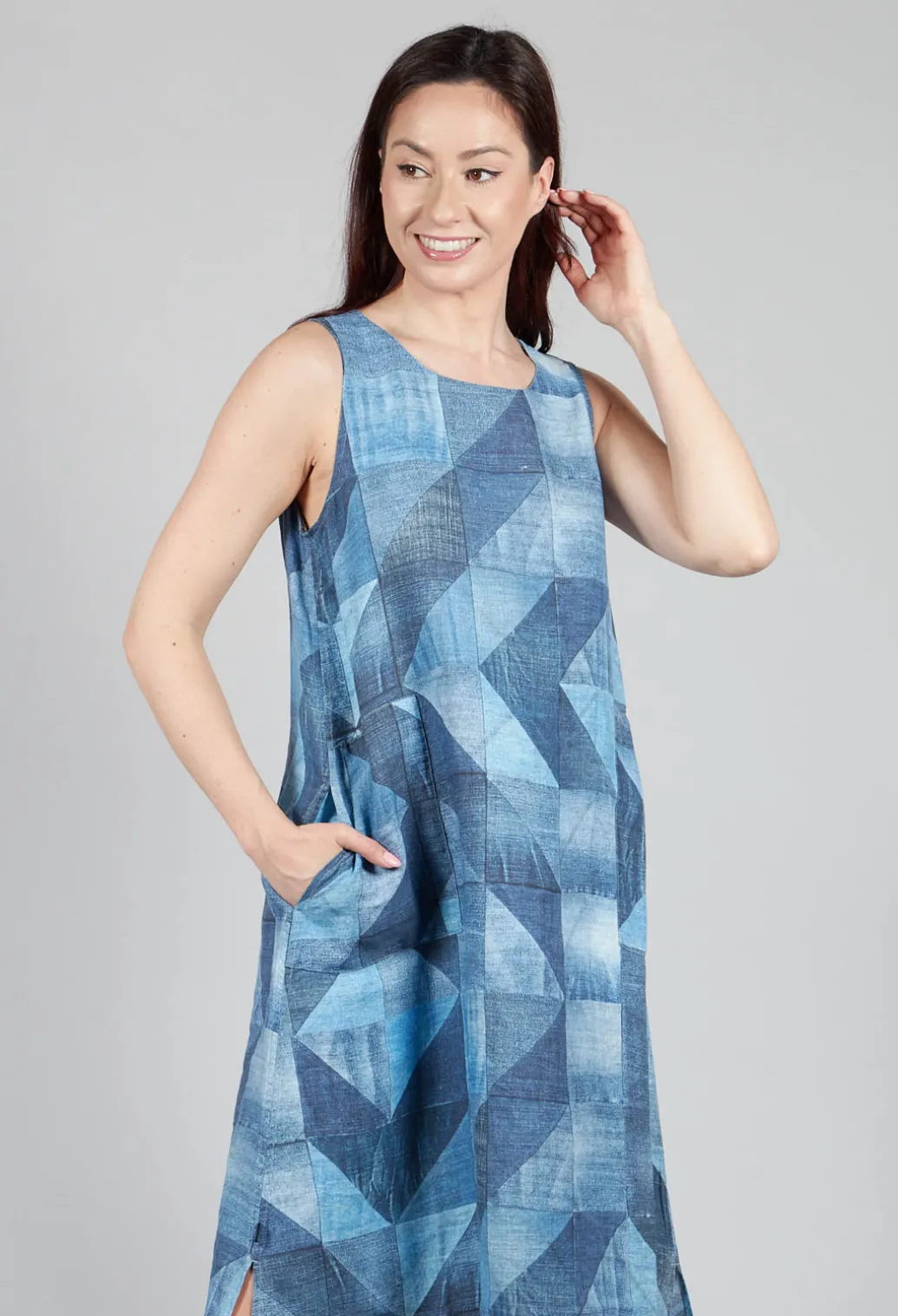 Som Reversible Dress in Denim