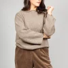 Somerset Cashmere Blend Jumper in Latte