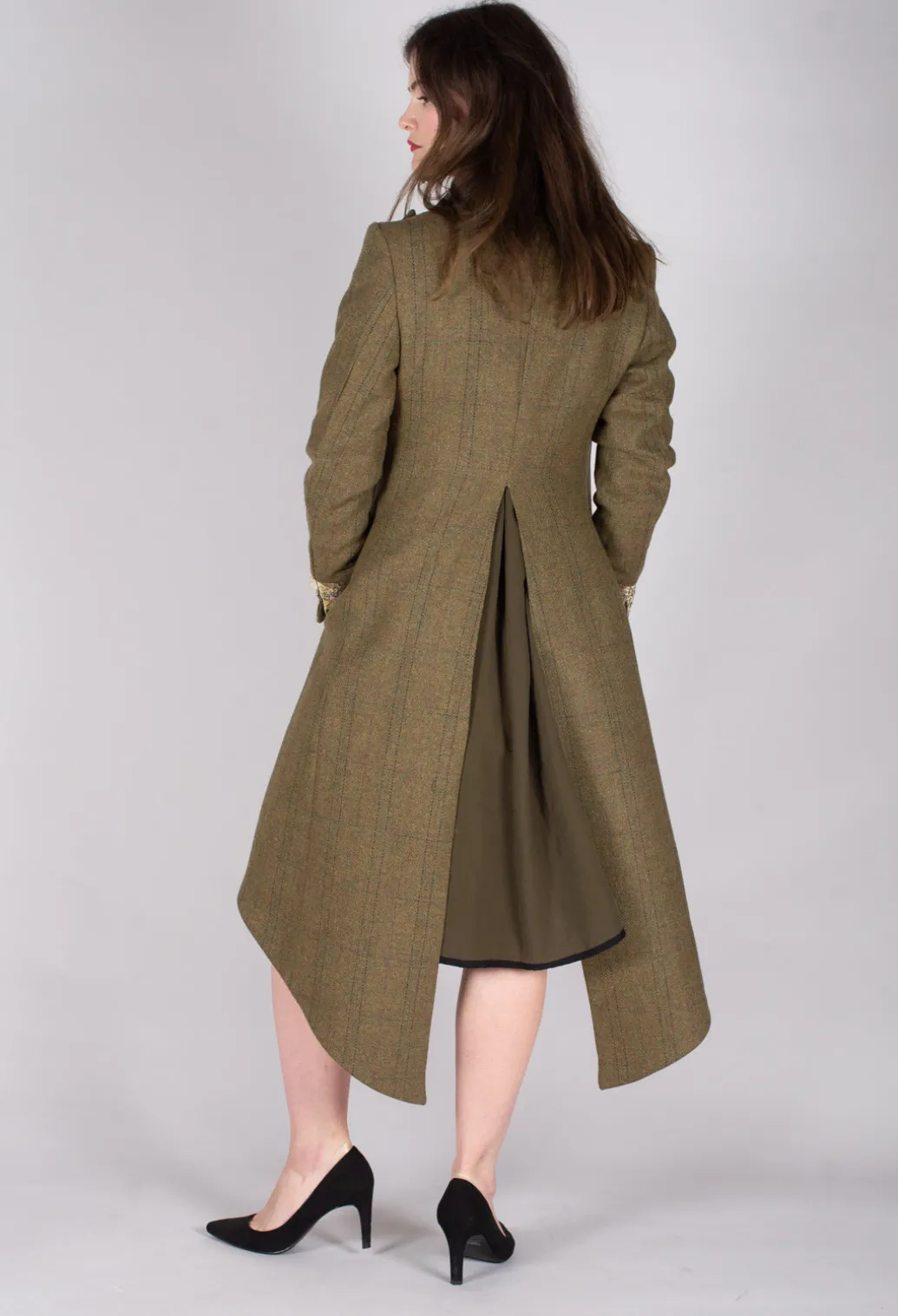 Soul Embroidery Coat in Tweed