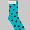 Spot Patterned Socks in Pois Viridien