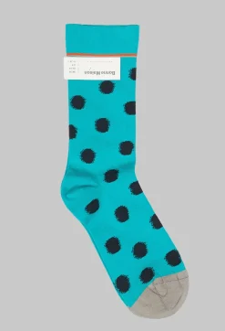 Spot Patterned Socks in Pois Viridien