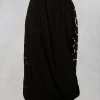 Spot Sheer Bubble Skirt in Black