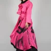 Statement Collar Dress in Pink