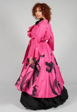Statement Collar Dress in Pink