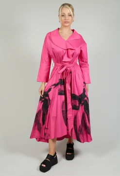 Statement Collar Dress in Pink
