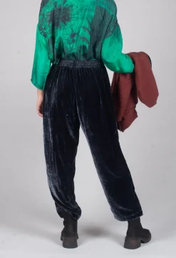 Still Velvet Trousers in Dark Night