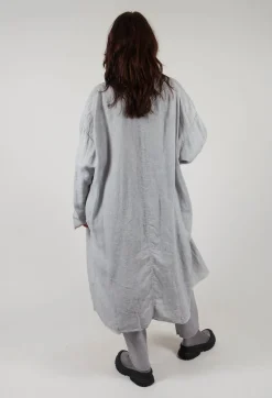 Stitch Cotton Overcoat in Original Grey