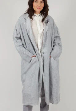 Stitch Cotton Overcoat in Original Grey