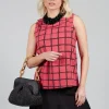 Stitch Detail Vest Top in Chili