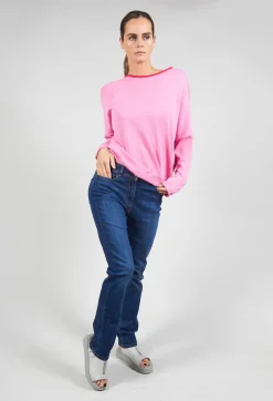 Straight Leg Denim Jeans in Blue