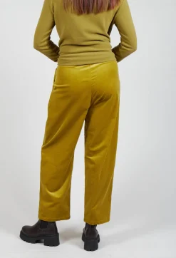Straight Leg Ribbed Trouser in Cedro