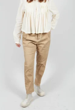 Straight Leg Trousers in Beige