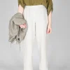 Straight Leg Trousers in Beige