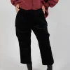 Straight Leg Trousers in Black