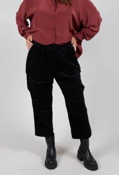 Straight Leg Trousers in Black