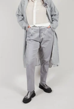 Straight Leg Trousers in Grey