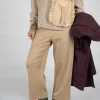 Straight Leg Trousers in Camel