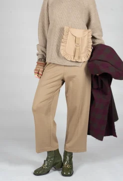 Straight Leg Trousers in Camel