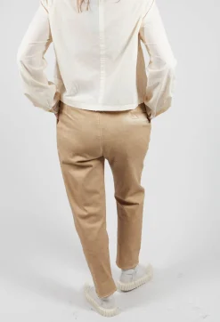 Straight Leg Trousers in Beige