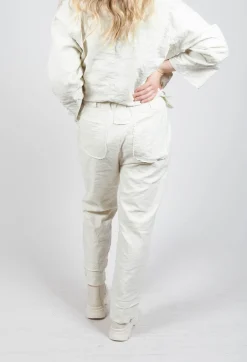 Straight Leg Trousers in Chalk
