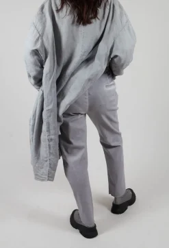 Straight Leg Trousers in Grey