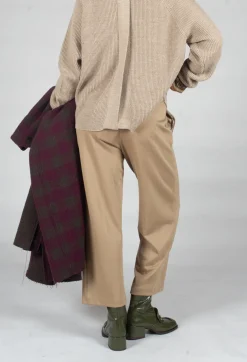 Straight Leg Trousers in Camel