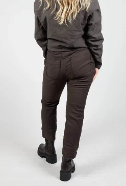 Straight Leg Trousers in Ebano