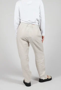 Straight Leg Trousers in Beige