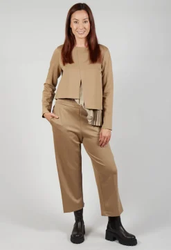 Straight Leg Trousers in Camel