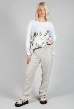 Straight Leg Trousers in Beige
