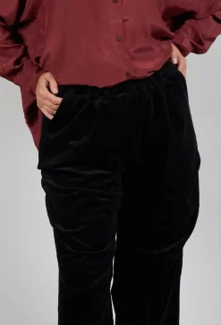 Straight Leg Trousers in Black