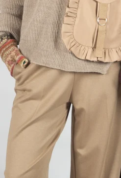 Straight Leg Trousers in Camel
