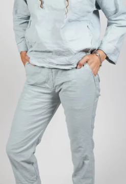 Straight Leg Trousers in Ghiaccio