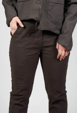 Straight Leg Trousers in Ebano