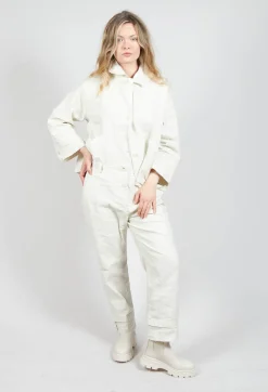 Straight Leg Trousers in Chalk