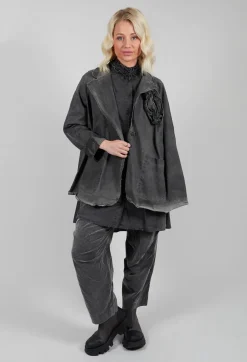 Straight Leg Trousers in Pewter