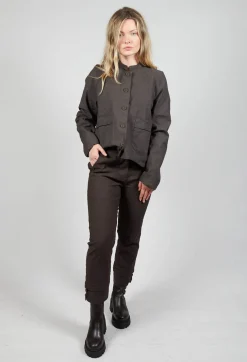 Straight Leg Trousers in Ebano