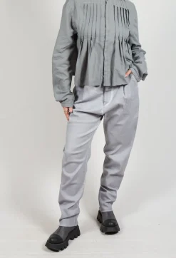 Straight Leg Trousers in Grey