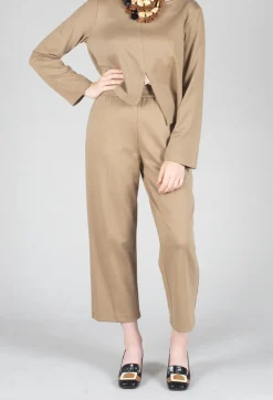 Straight Leg Trousers in Camel